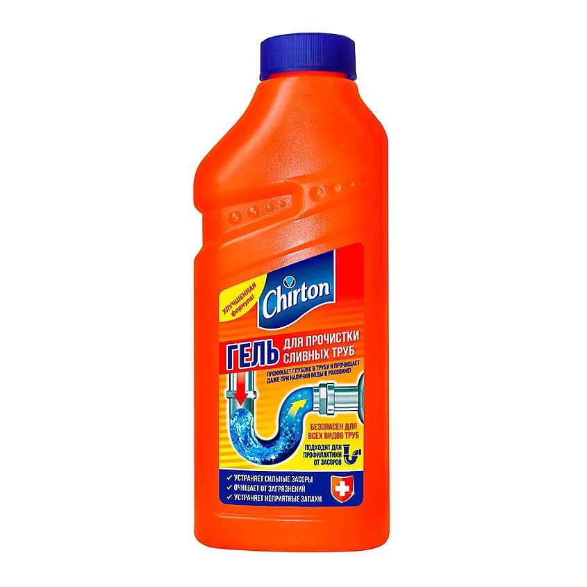 Изображение товара CHIRTON Гель для прочистки труб 500 мл для устранения засоров