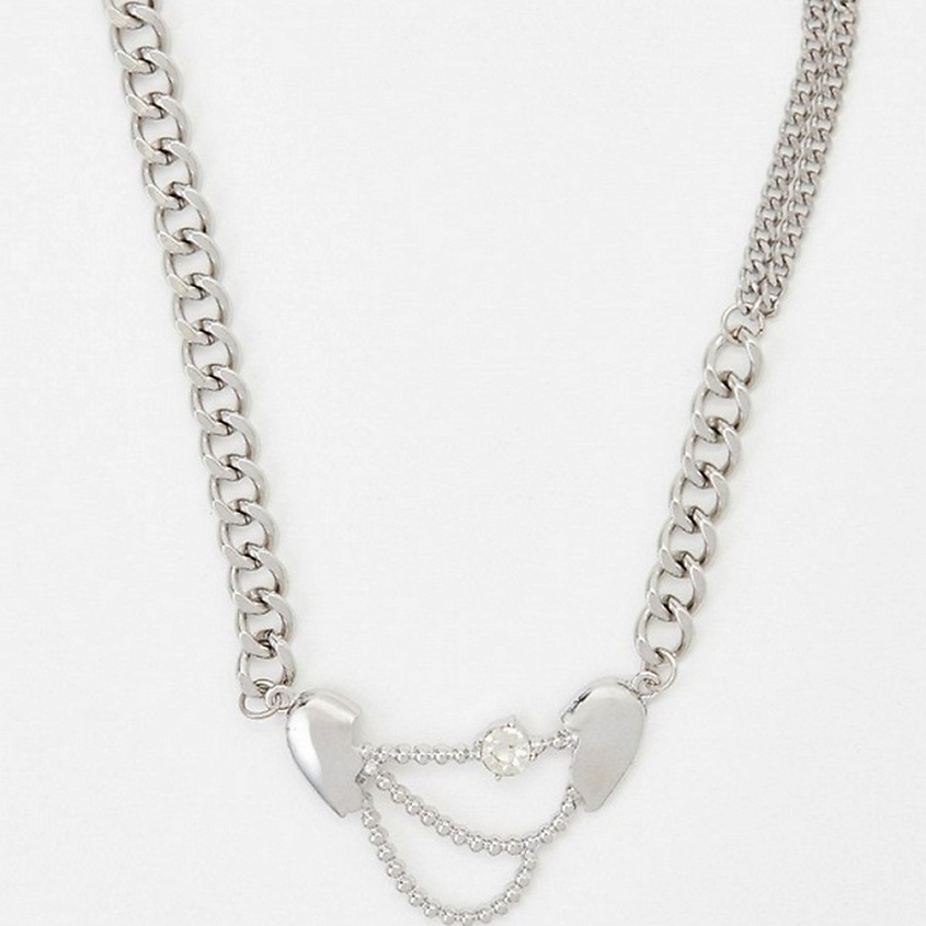 Изображение товара BOCCIOLO Колье DOUBLE TROUBLE, Серебряный