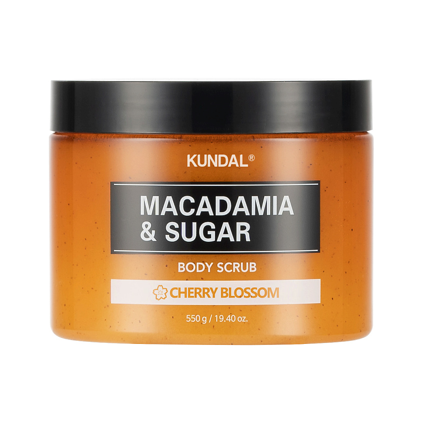 Изображение товара KUNDAL Скраб для тела Цветок вишни Macadamia & Sugar Body Scrub, 550 г