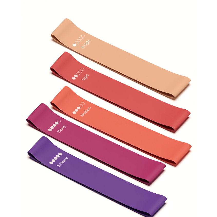 Изображение товара SHARK FIT Эспандер ленточный - набор резинок для фитнеса, цветные, Розовый