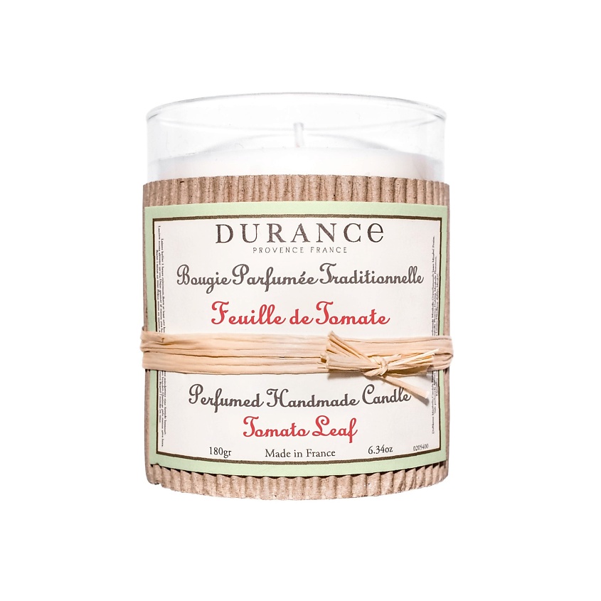 Изображение товара Ароматическая свеча DURANCE Tomato Leaf 180 г с ароматом томатных листьев