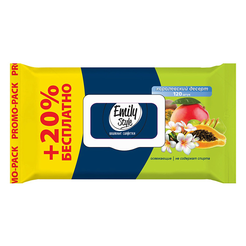 Изображение товара EMILYSTYLE Влажные гигиенические салфетки, 1 шт.