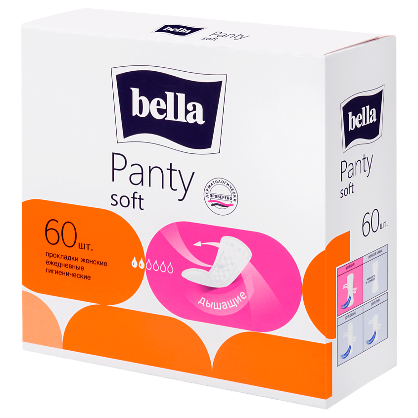 Изображение товара Ежедневные женские гигиенические прокладки Bella Panty Soft 60 шт