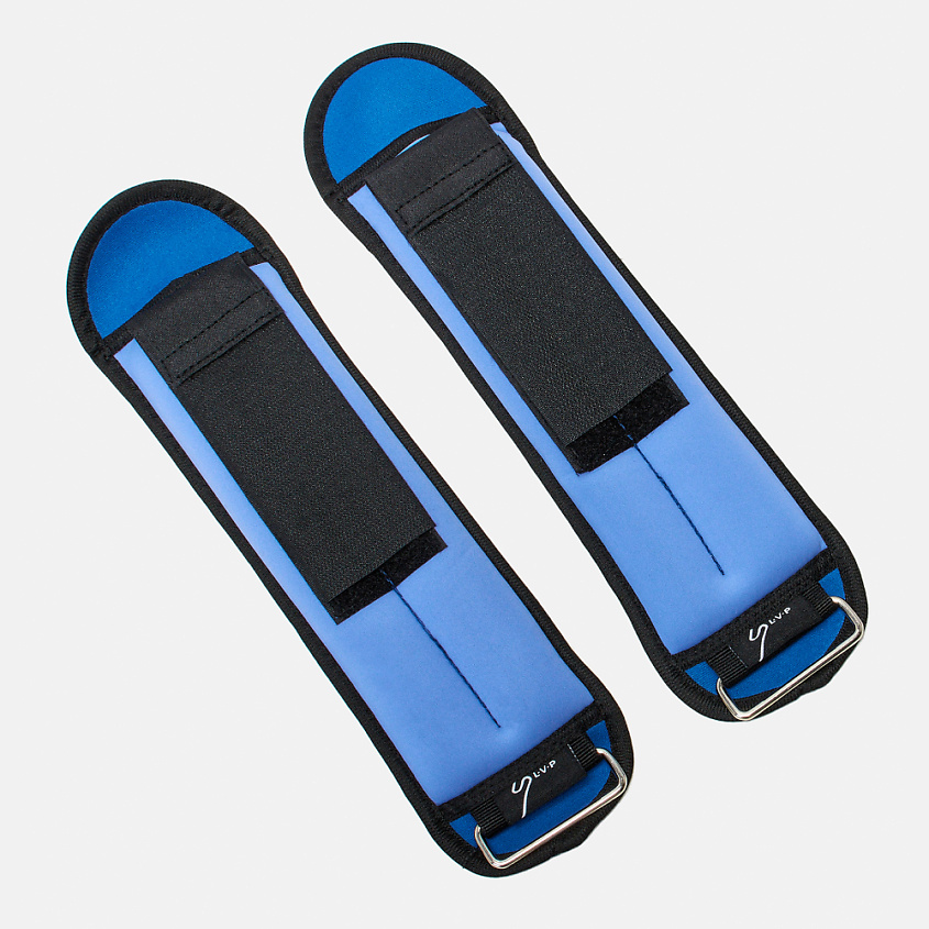 Изображение товара L-V-P Набор утяжелителей для рук и ног неопреновые, цвет: Синий, 2 цвет