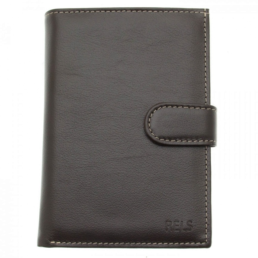 Изображение товара RELS Бумажник водителя Highlander из натуральной кожи, коричневый