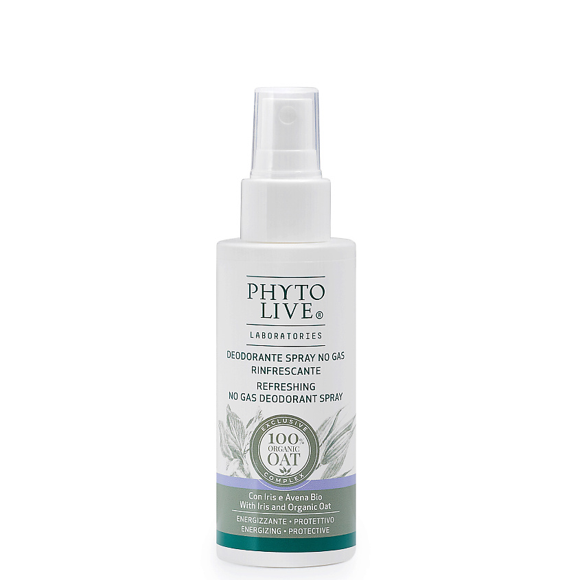Изображение товара PHYTO LIVE Дезодорант-спрей освежающий с ирисом и органическим овсом, 75 мл