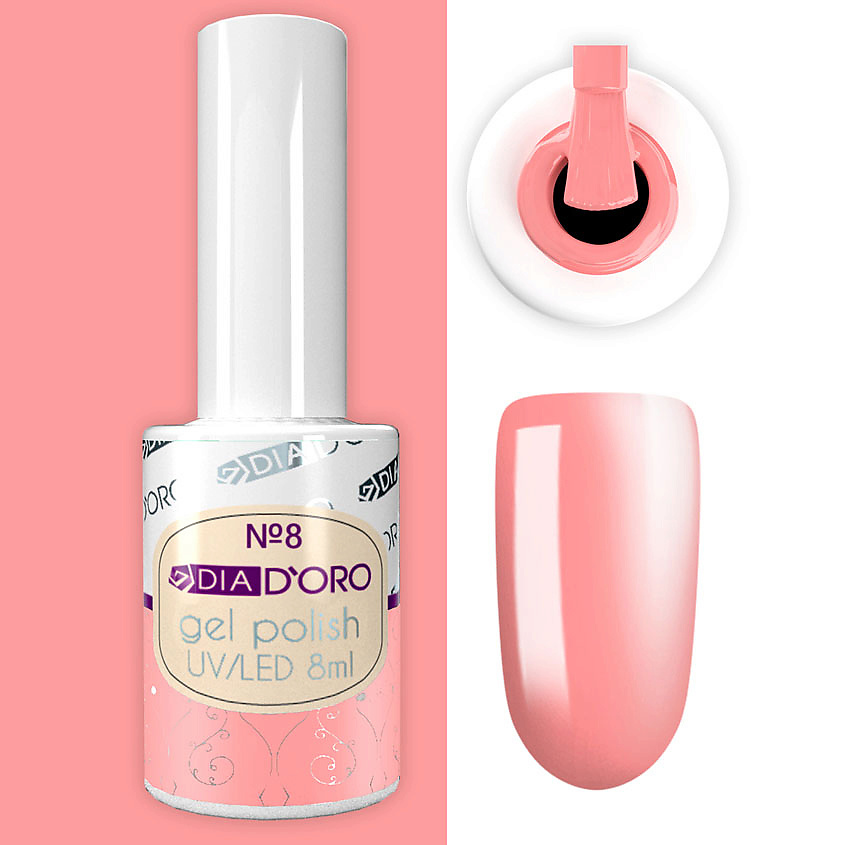 Изображение товара DIA D`ORO Гель-лак Classics Professional NEON, №08 Бежево-розовый