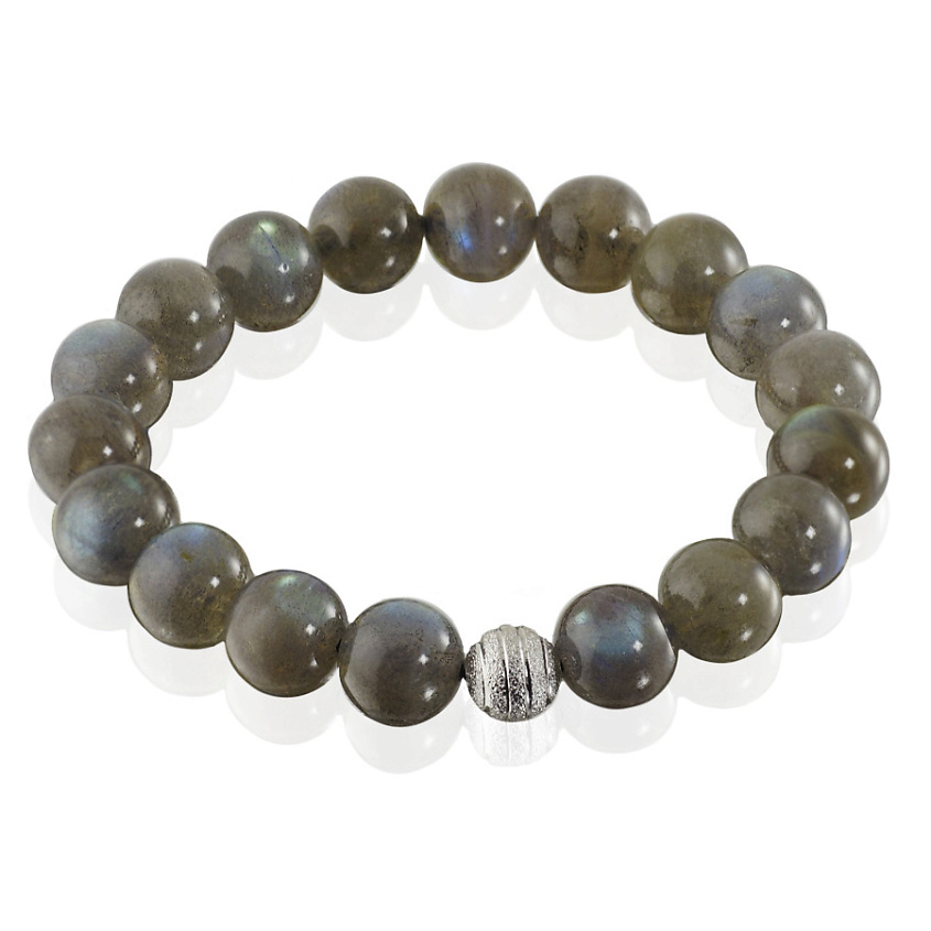 Изображение товара ALERIE-ACCESSORIES Браслет из натурального лабрадора Forever Labrador, цвет: Серый