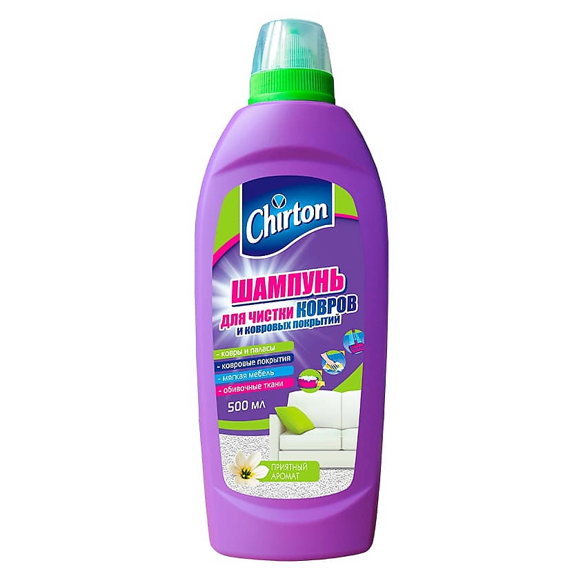 Изображение товара CHIRTON Шампунь для чистки ковров и ковровых покрытий, 500 мл
