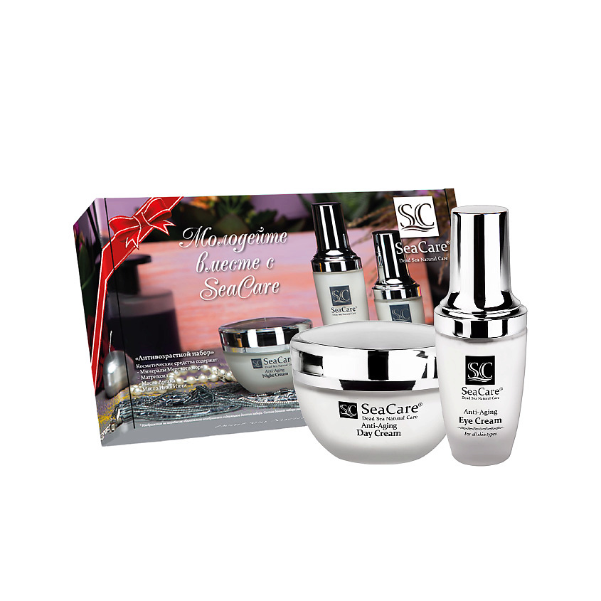 Изображение товара Антивозрастной набор для лица SEACARE №7 дневной крем и крем для глаз 50 мл+30 мл