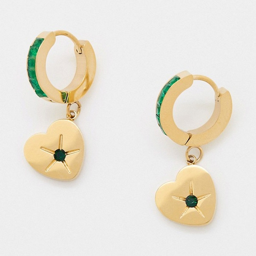 Изображение товара PABUR Серьги STAR HEART, Комбинированный