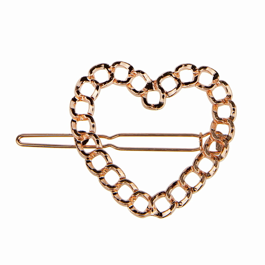 Изображение товара Заколка-автомат Плетеное сердце для детей и взрослых