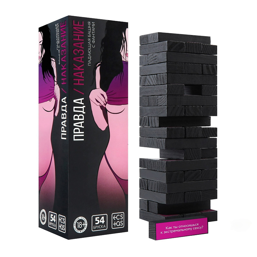 Изображение товара ECSTAS Падающая башня Правда/наказание с фантами, 1 шт.