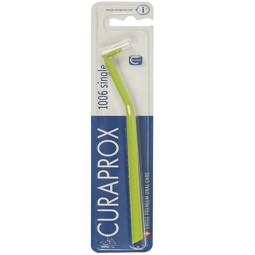 Изображение товара CURAPROX Монопучковая щетка "single & sulcular", Зеленый