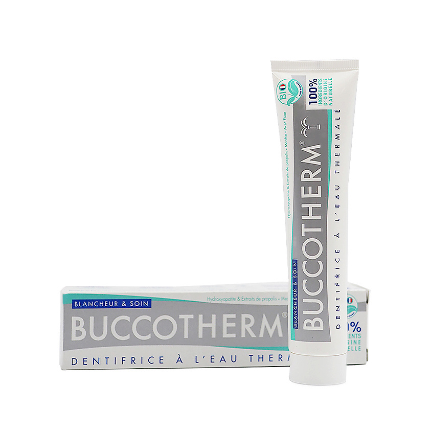 Изображение товара Зубная паста BUCCOTHERM для отбеливания и защиты с термальной водой 75 мл