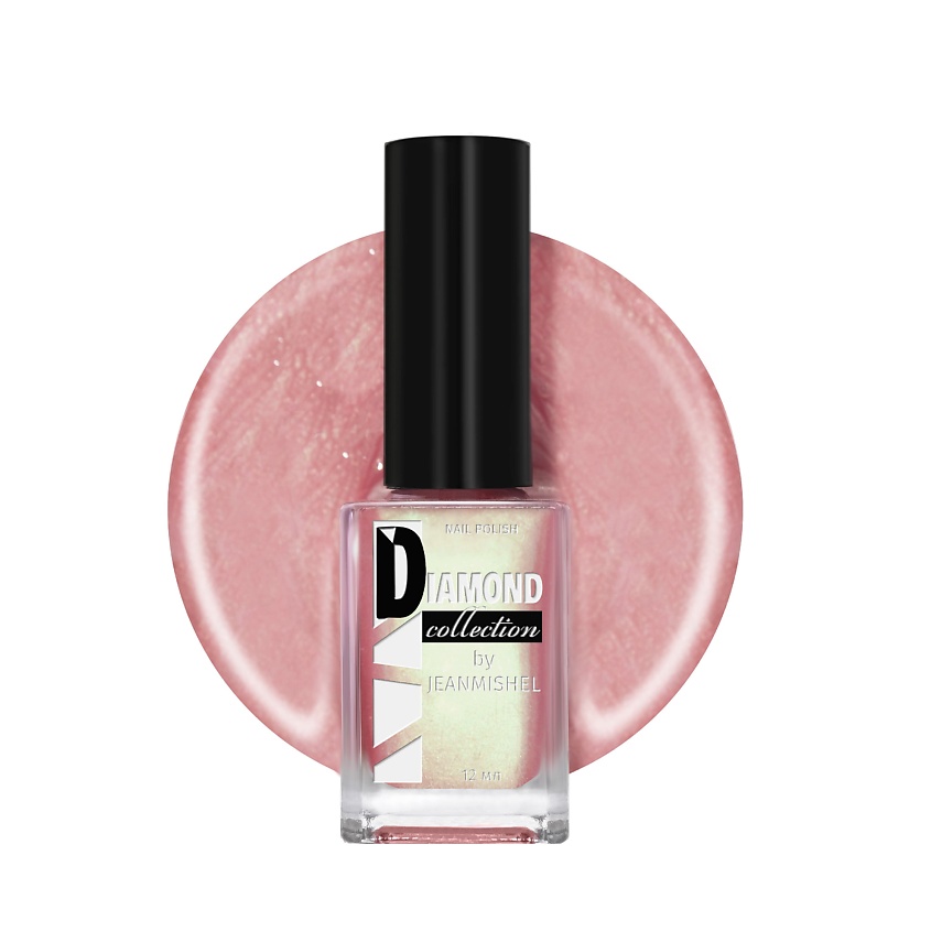 Изображение товара JEANMISHEL Лак для ногтей DIAMOND розовый 12мл перламутровый блестящий