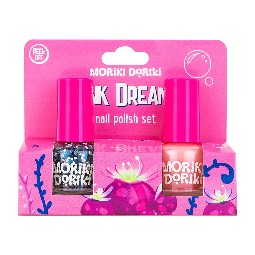Изображение товара MORIKI DORIKI Набор лаков Pink Dream, Розовая нежность, 4 мл + Звездопад, 4 мл