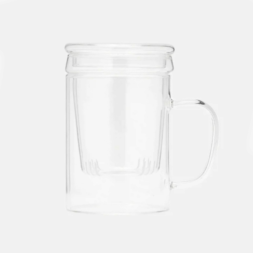 Изображение товара Кружка для заваривания из боросиликатного стекла 400 мл с крышкой КIMBERLY