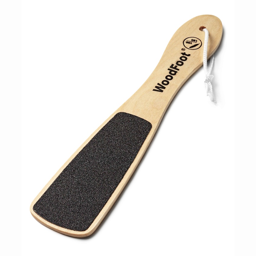 Изображение товара Педикюрная терка для ног деревянная с абразивом из коруда и мягкой полировочной стороной