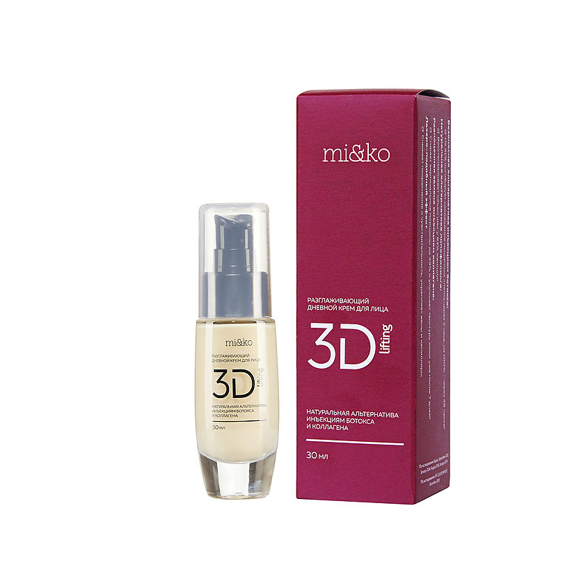 Изображение товара Разглаживающий дневной крем для лица MI&KO 3D-Lifting 30 мл для зрелой и возрастной кожи