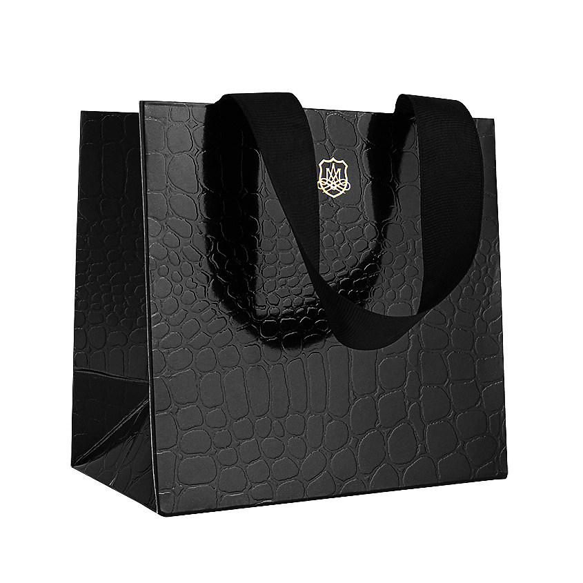 Изображение товара Подарочный пакет A░░░░░░ M░░░░░░ Black 16x9x15 см элегантный черный