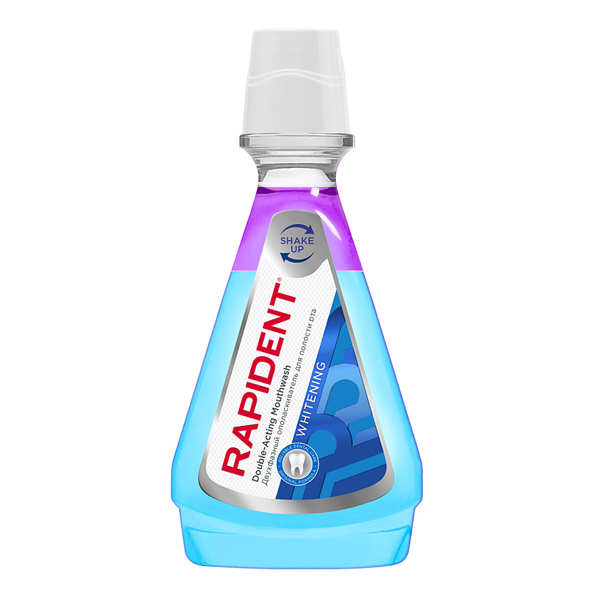Изображение товара RAPIDENT Двухфазный ополаскиватель для полости рта «Whitening», 360 мл