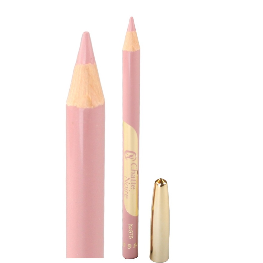 Изображение товара Карандаш для губ CHATTE NOIRE светлый сиренево-телесный тон 878 гипоаллергенный