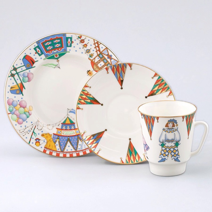 Изображение товара Кофейный комплект "Петрушка" от Императорского фарфорового завода