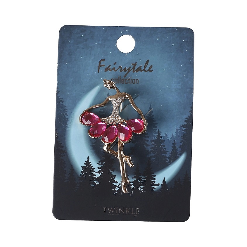 Изображение товара Яркая брошь TWINKLE Ballet Pink для взрослых женщин - сказочный аксессуар