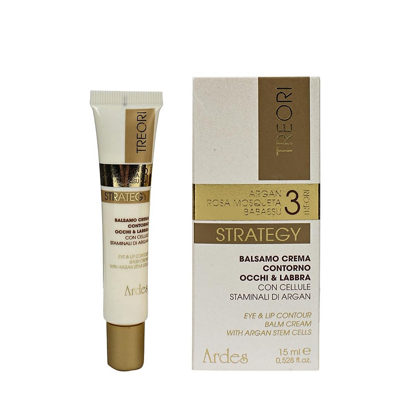 Изображение товара АРДЕС Крем бальзам для глаз и губ Strategy антивозрастной увлажняющий 15 мл