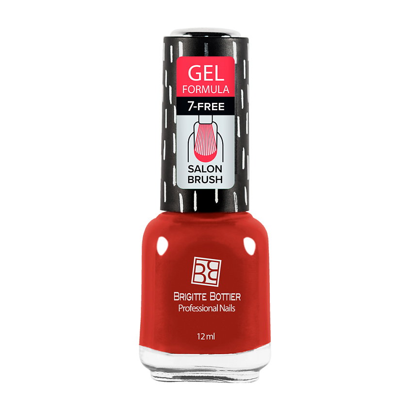 Изображение товара BRIGITTE BOTTIER Лак для ногтей GEL FORMULA тон 42 клубнично-красный, 042