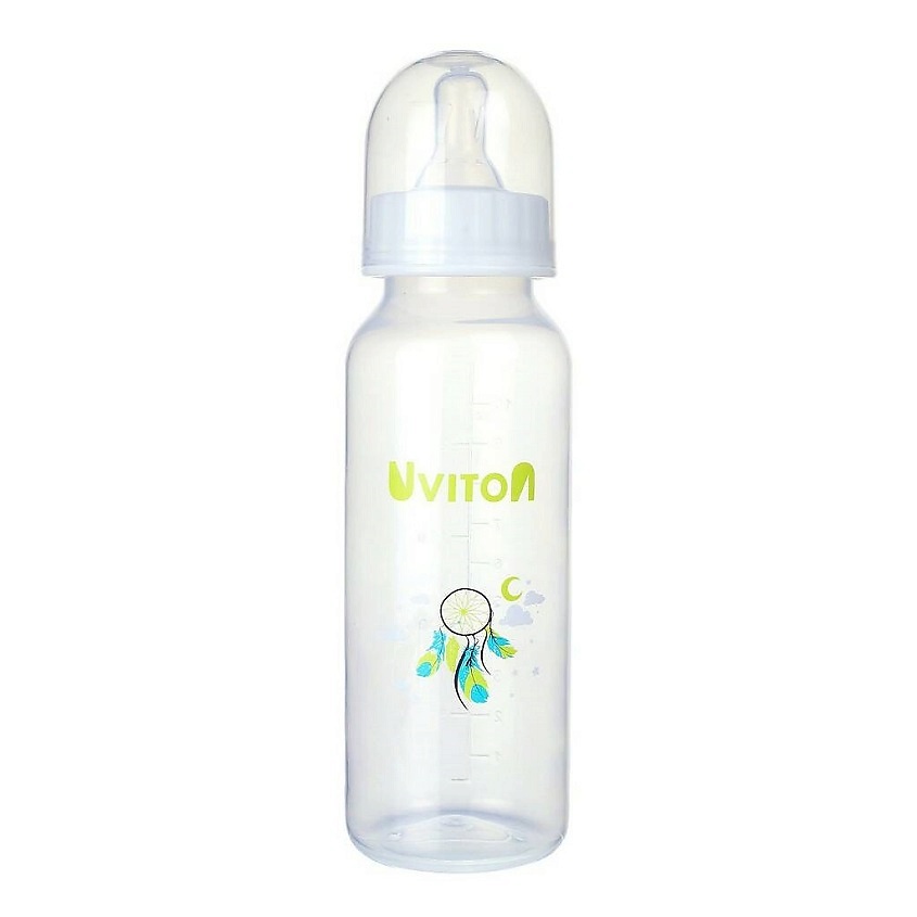 Изображение товара UVITON Бутылочка стандартное горлышко, цвет: Белый. 250 мл.