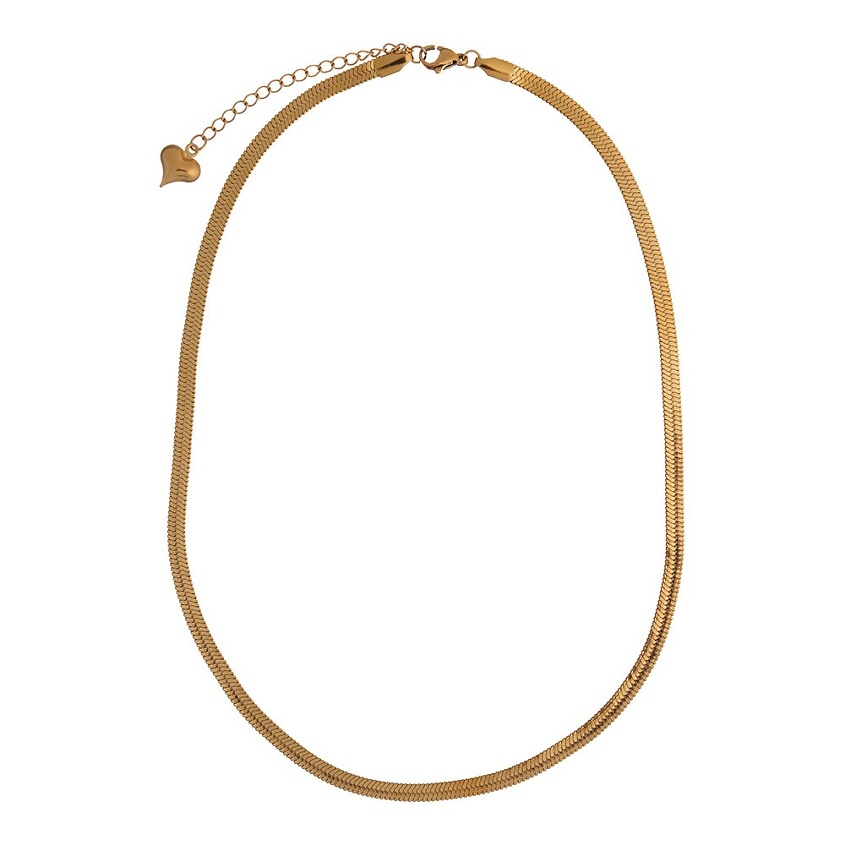 Изображение товара UVI JEWELLERY Серебристая цепь плетения Снейк, золотой