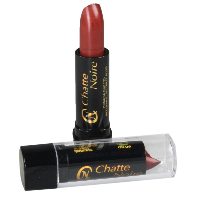 Изображение товара CHATTE NOIRE Помада для губ Red, Красно-коричневая перламутровая, тон К3.06, 4 цвет