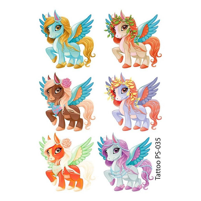 Изображение товара Временная переводная татуировка ПОЛИСФЕРА PS-035 10х7 см гипоаллергенная