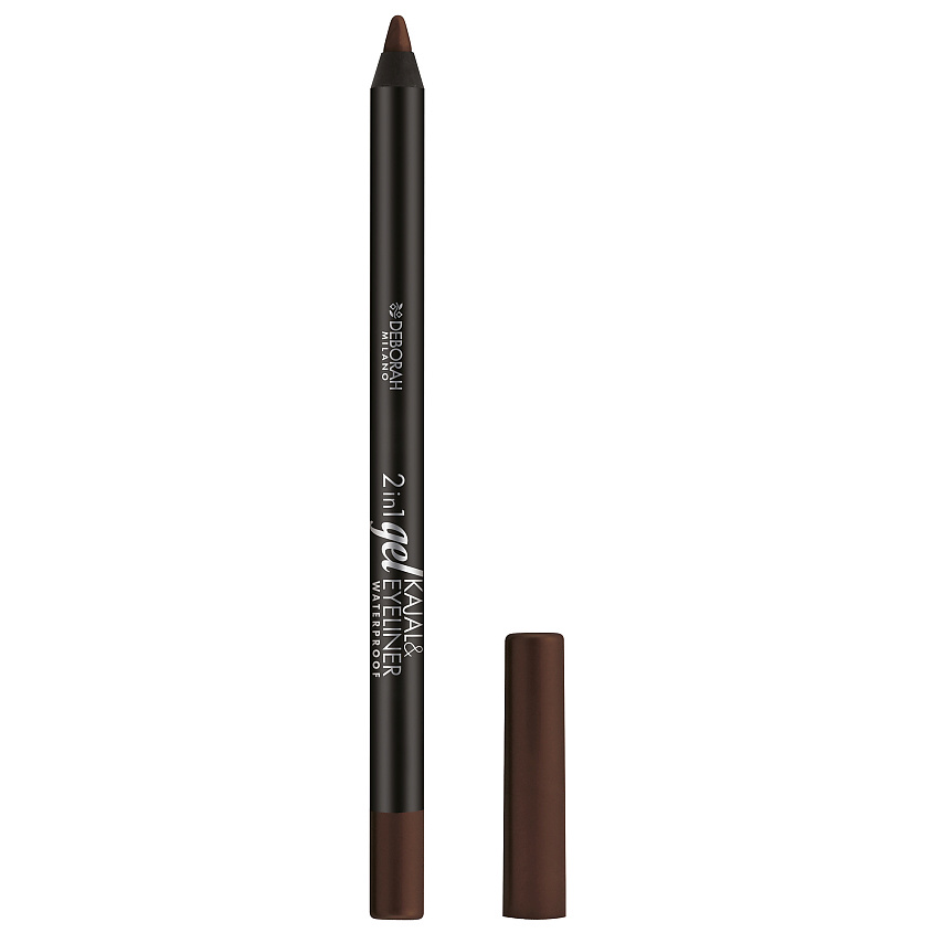 Изображение товара DEBORAH MILANO Карандаш для век гелевый 2 IN 1 GEL KAJAL & EYELINER PENCIL, № 05 коричневый, 1,5 г