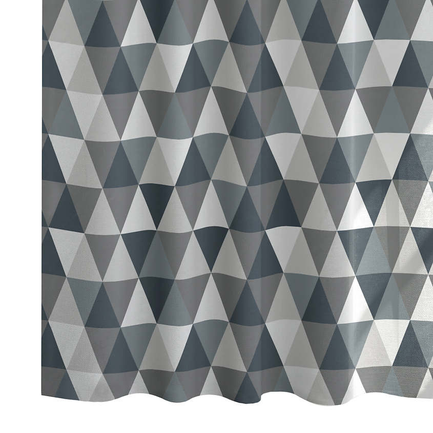 Изображение товара ND PLAY Штора для ванной комнаты «Rhombus», Серый