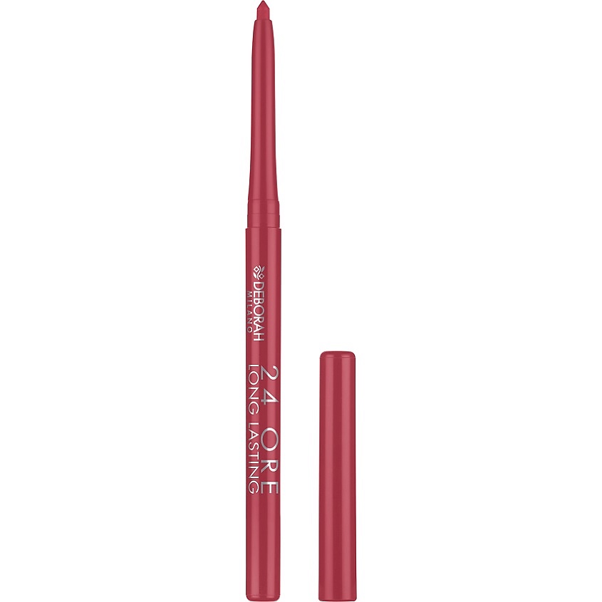 Изображение товара DEBORAH MILANO Карандаш для губ стойкий автоматический 24 Ore Long Lasting Lip Pencil, № 07 Розовый генадин, 0,4 г