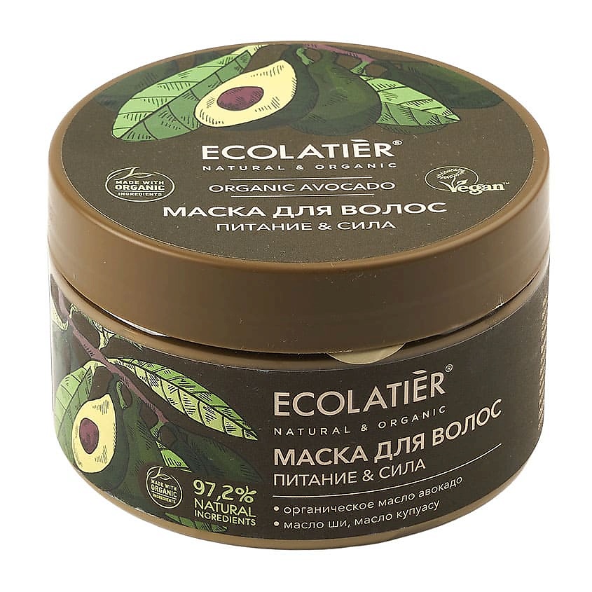 Изображение товара Ecolatier GREEN Маска для волос Питание & Сила ORGANIC AVOCADO, 250 мл