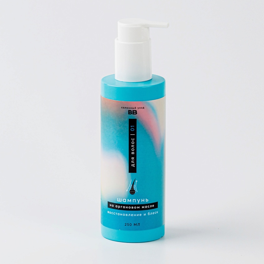 Изображение товара ВКУСВИЛЛ Шампунь для волос на аргановом масле «Восстановление и блеск», 1 шт.