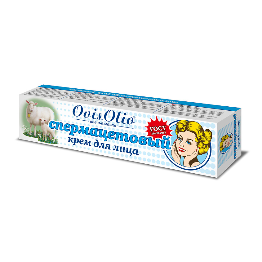 Изображение товара OVISOLIO Спермацетовый крем для лица Овечье Масло, 44 мл