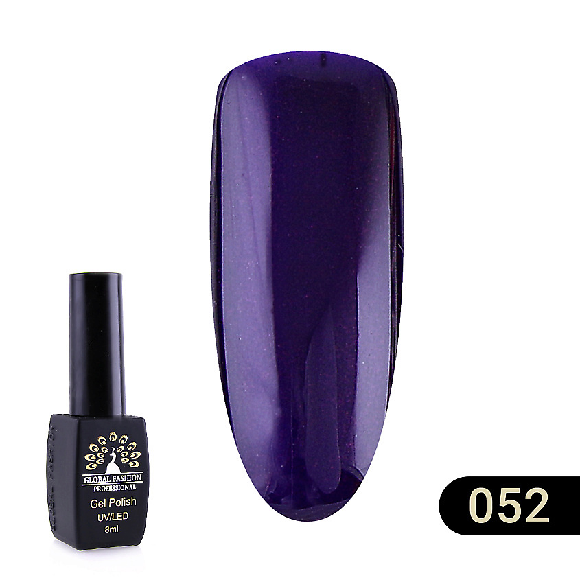 Изображение товара Гель-лак BLACK ELITE 001 GLOBAL FASHION 8 мл фиолетовый профессиональное покрытие для ногтей