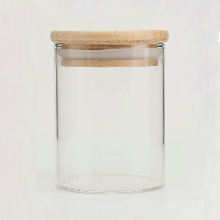 Изображение товара KIMBERLY Банка для хранения с деревянной крышкой, 200 мл, Прозрачный