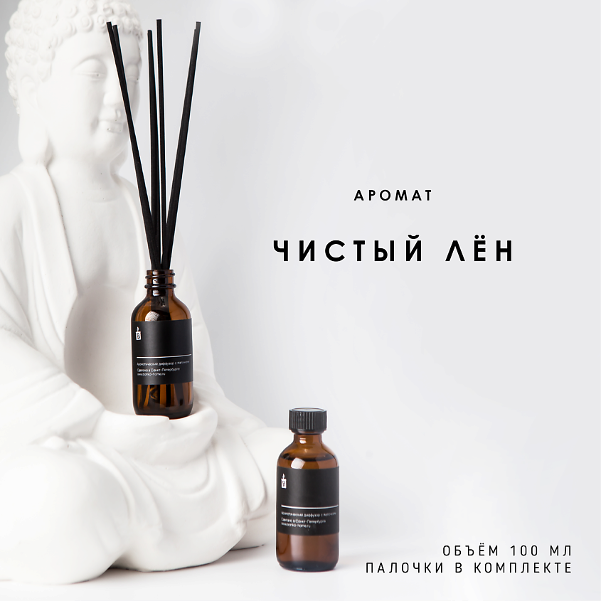 Изображение товара Ароматический диффузор BANKA HOME Чистый лён 100 мл для дома и офиса