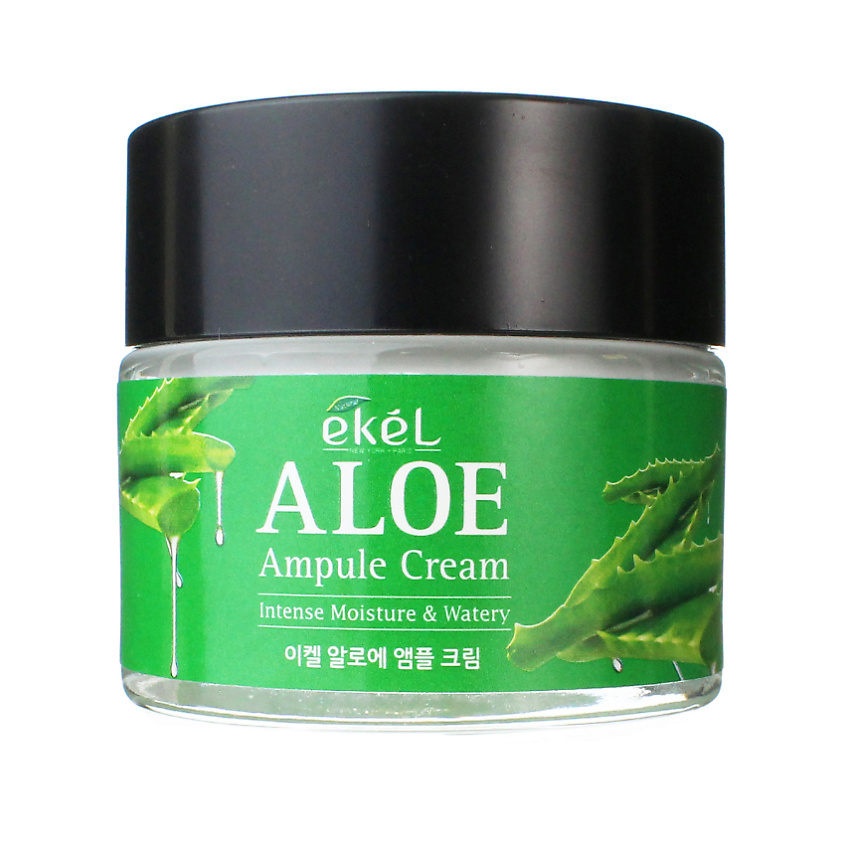 Изображение товара EKEL Крем для лица с Алоэ Ампульный Увлажняющий Ampule Cream Aloe, 70 мл