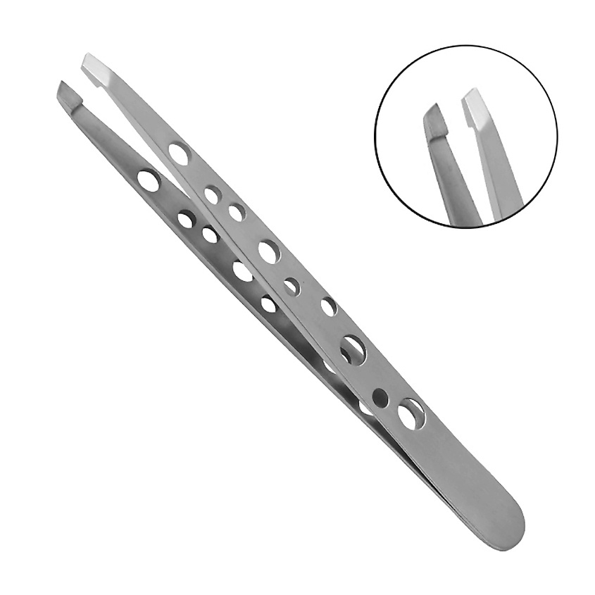 Изображение товара METALEKS пинцет RT-302 для бровей из нержавеющей стали