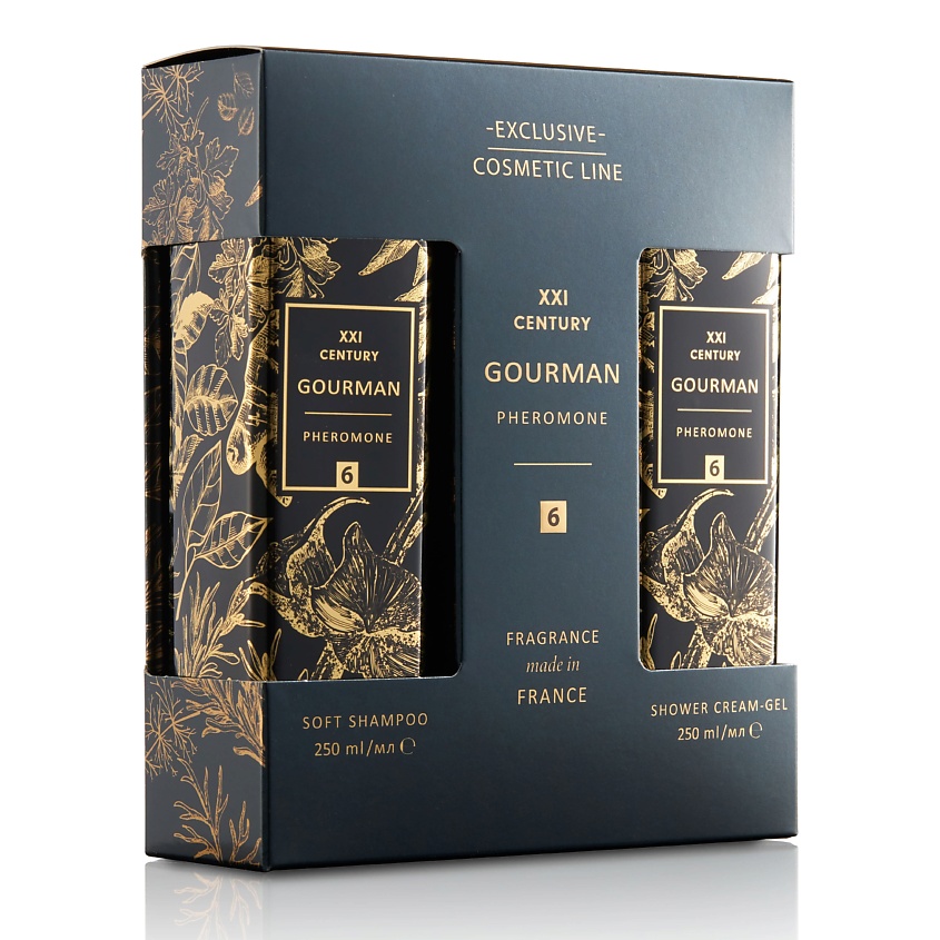 Изображение товара Набор средств для ванной и душа GOURMAN № 6 мужской 250 мл шампунь и гель для душа