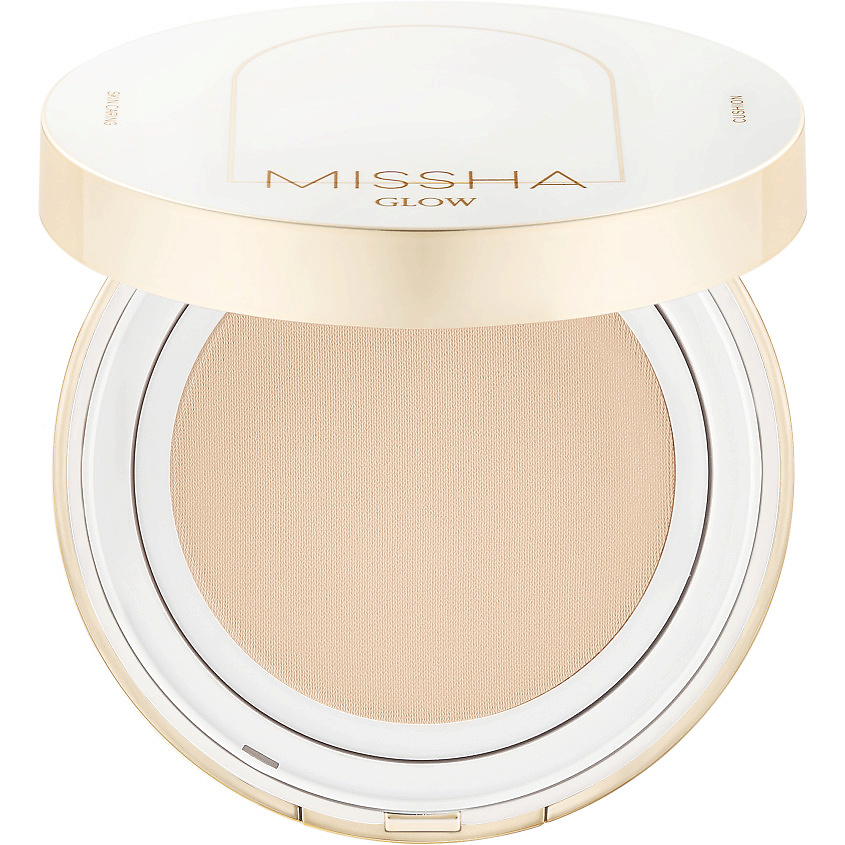 Изображение товара MISSHA Тональный кушон Glow Cushion "Прозрачное свечение", тон 21N, 14 г