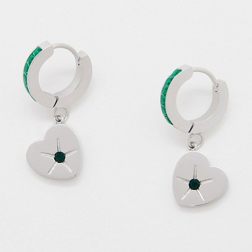 Изображение товара Серьги STAR HEART от PABUR женские стильные украшения из бижутерного сплава
