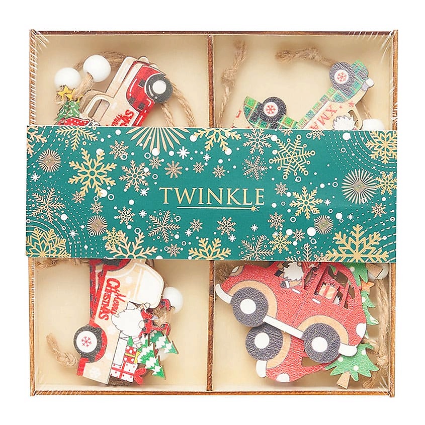 Изображение товара Набор декоративных елочных игрушек Xmas Truck TWINKLE 1 шт для новогодних украшений